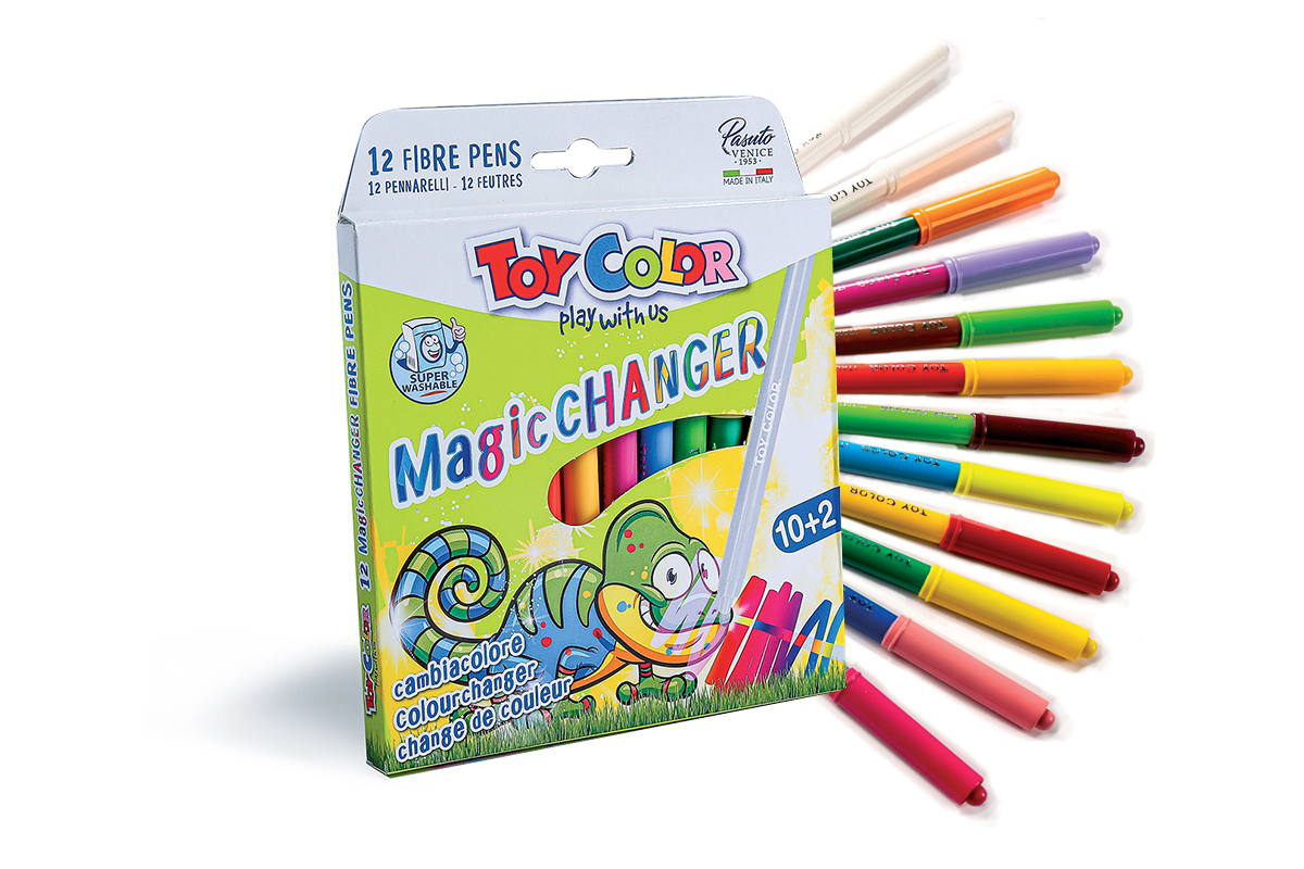 Toy Color Play With Us- 12 Magic Changer Fiber Pens