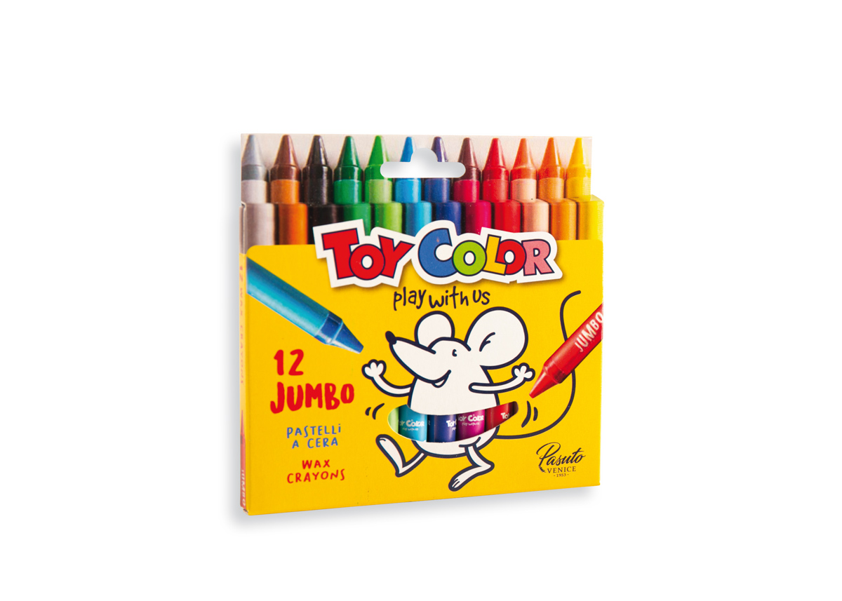 Toy Color Play With Us -12 Jumbo Wax Crayons