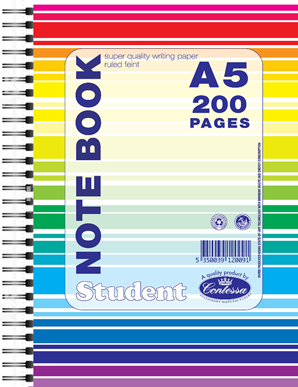 Student- Note Book A5 200 Pages